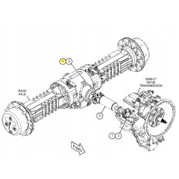 Drive shaft cross clamp cat