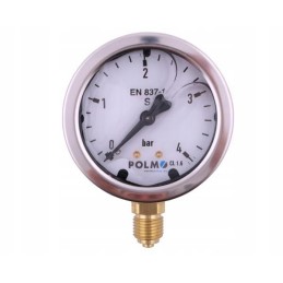 Glycerin manometer m63 0 4 bar g1 4 polmo