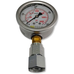 Pressure gauge connector connection 63mm gw 1 4 m18x1 5