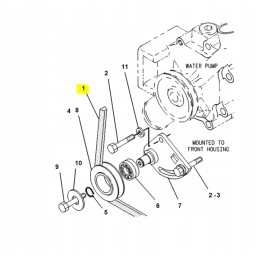 V-belt cat excavator loader cva