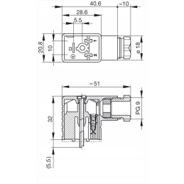 Connector gmn 209 nj 2 pe hirschmann 932987100
