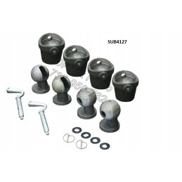 Pin locking the tipping pin for balls diameter 60