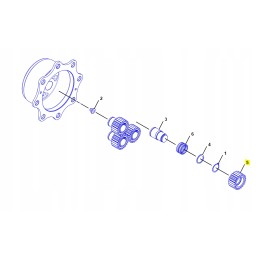Bridge reduction gear satellite 2105934