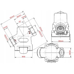 Air filter valve on the m22x1 5 d 35 line