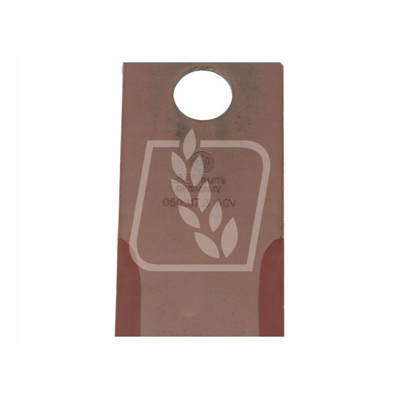 Smooth forage harvester knife 173x50x3mm fi 18mm B103393