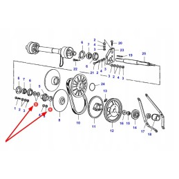 La300134501 header variator drive washer