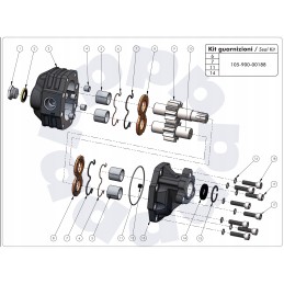 Hydraulic gear pump binotto nph 82 p