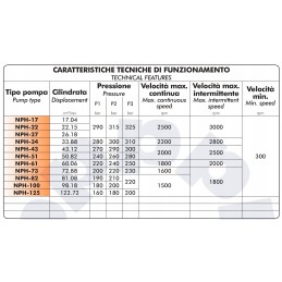 Hydraulic gear pump Binotto NPH 61 p