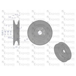 Alternator pulley ex260000ex c 360 expom apr