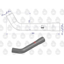 A set of radiator hoses for the C 385 old type