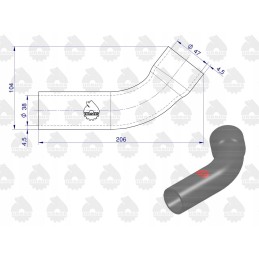 A set of radiator hoses for the C 385 old type