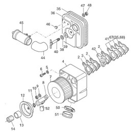 Hatz 1d41 1d50 air filter 04030101