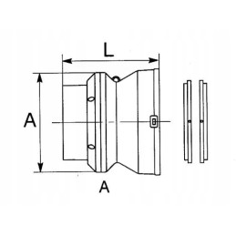 Protective reducing sleeve for bondioli pavesi