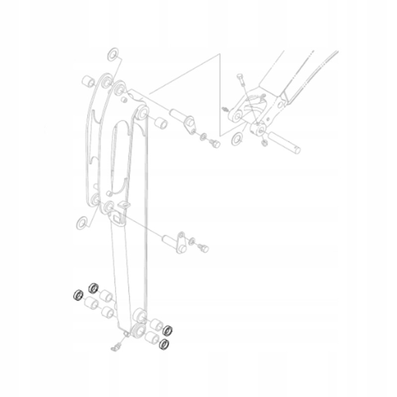 Kubota rg246 76530 kx018 excavator arm bushing