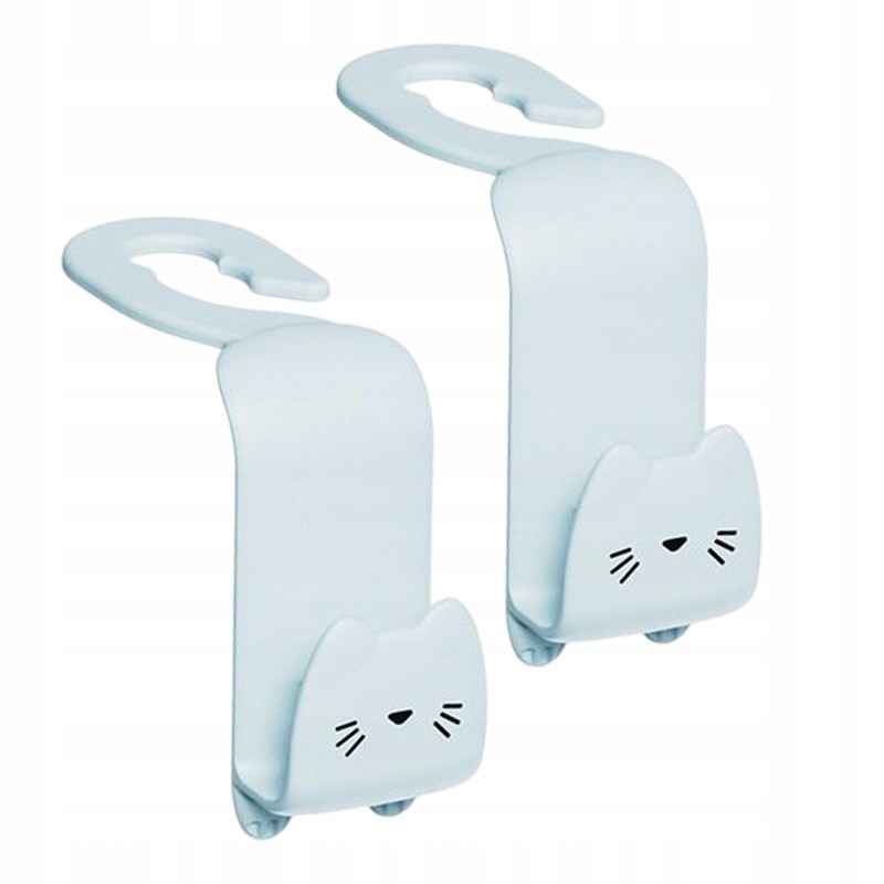 2x rear seat headrest hangers, organizer