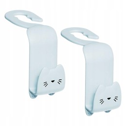 2x rear seat headrest hangers, organizer