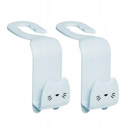 2x rear seat headrest hangers, organizer