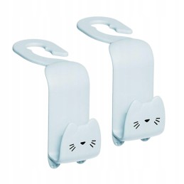 2x rear seat headrest hangers, organizer