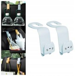 2x rear seat headrest hangers, organizer