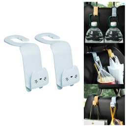 2x rear seat headrest hangers, organizer