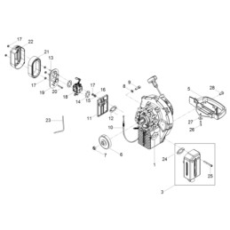 Wacker Hammers BH air filter cover 0222499