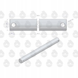 Mf3 mf4 bracket pin original Ursus