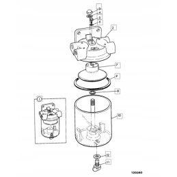 Fuel separator jcb 3cx 4cx and others 32 908400