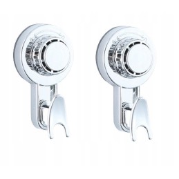Bathroom hanger, swivel hooks with suction cup, 2 pcs