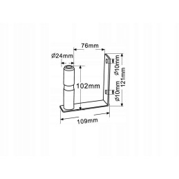 U-type cock flash mounting pin
