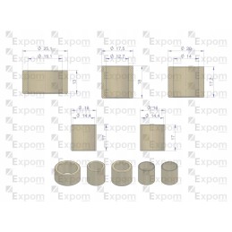Set of starter bushings r 11 851 502 0 5 pcs e