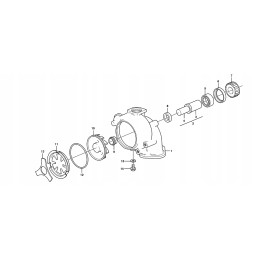 Water pump Volvo dump truck loader