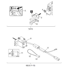 Hatz 1b20 1b30 1b40 1b50 solenoid valve 12v 01786101
