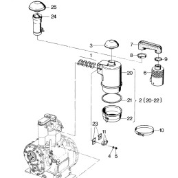 Hatz e75 e79 filter gasket set 01154000