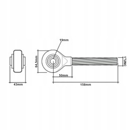Threaded pin end of case hanger