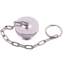 Aluminum cover with external thread, screw-on