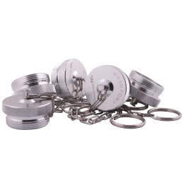 Aluminum cover with external thread, screw-on