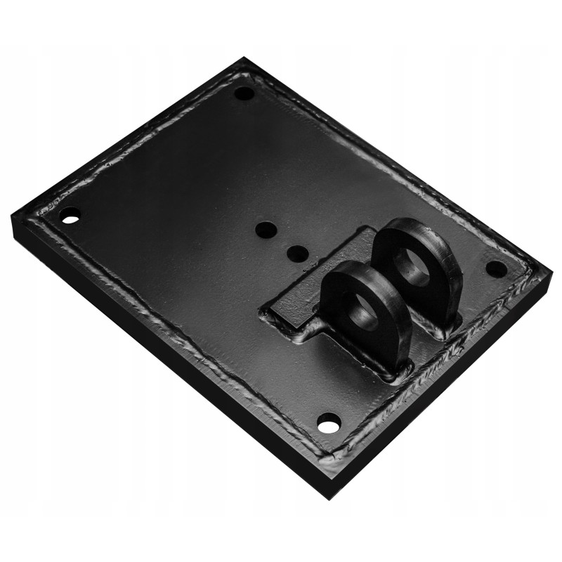 Metal support foot for cat backhoe loader