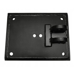 Metal support foot for cat backhoe loader