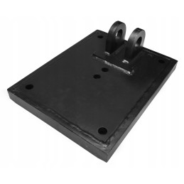 Metal support foot for cat backhoe loader