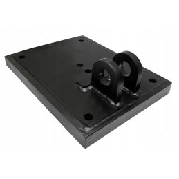 Metal support foot for cat backhoe loader