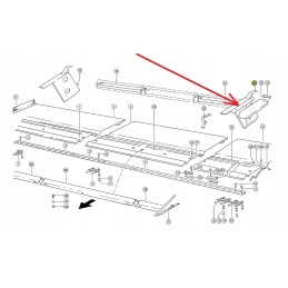 626593 0 side plate of the rapeseed table, left