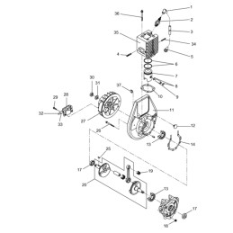 Wacker rammers bs cylinder gasket 5100025323