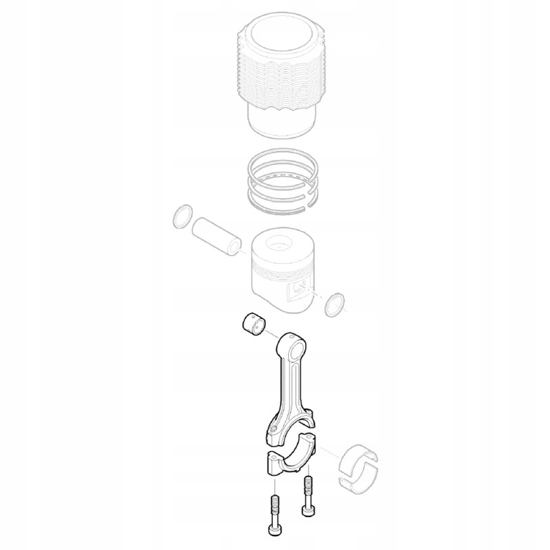 Hatz 01244001 connecting rod 1d60 1d81 1d90