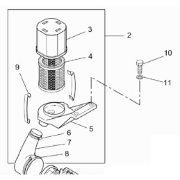 Wacker BS rammers air filter cover 0014671