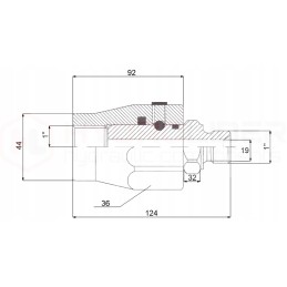 Straight linear swivel joint ggl 1 ohm