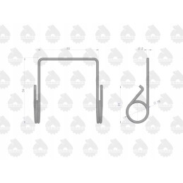 Clutch lever spring 951112 sold by