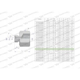 Hydraulic differential bush inch AB 3 4
