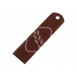 Smooth forage harvester knife 195x50x3mm fi 12mm 060030