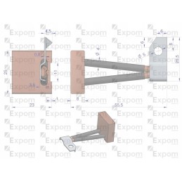 Set of brushes 8x25x23 starter r 10 bsx100