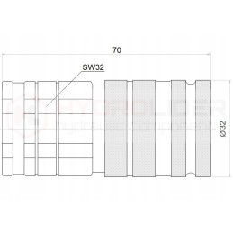 Quick disconnect dry connector, plug 1 2 3 8
